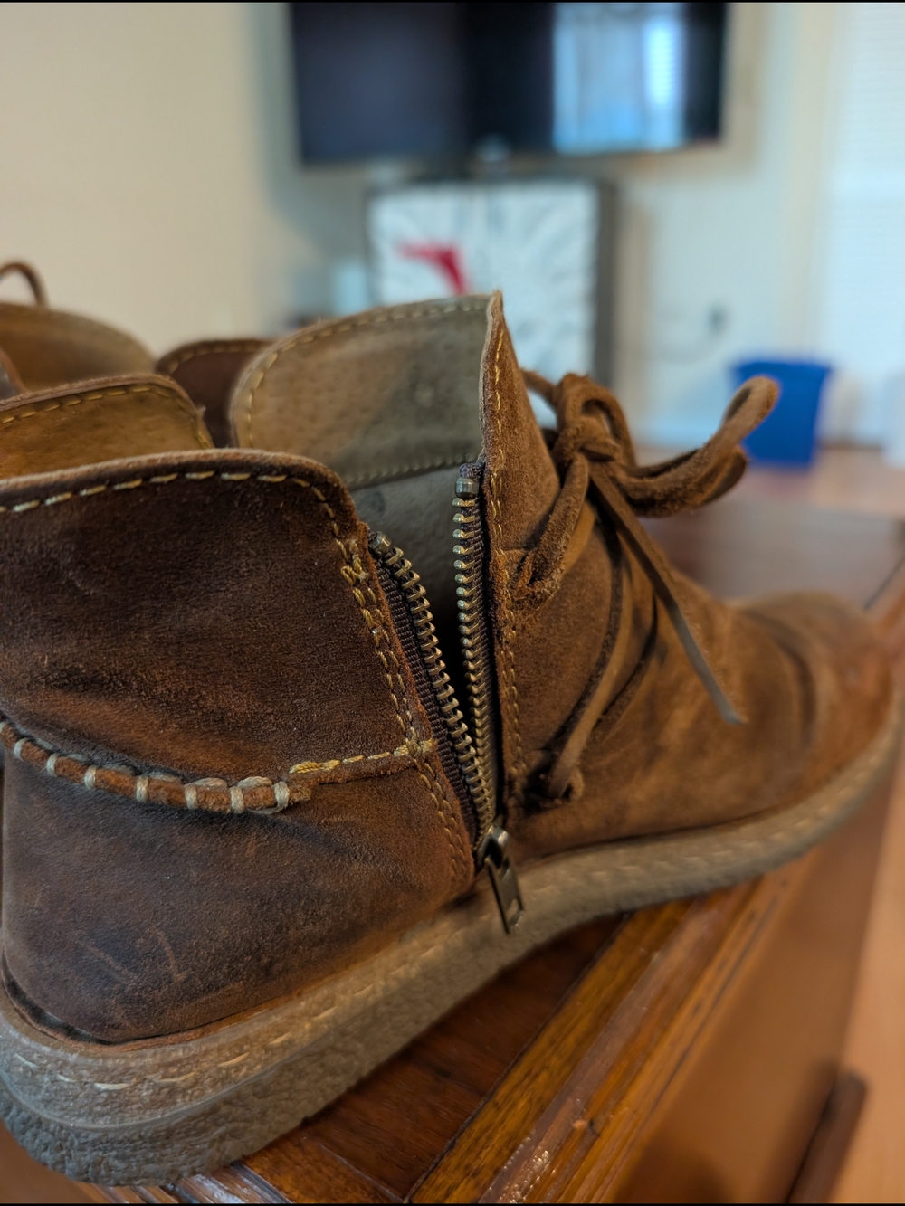 Born Women's Brown Suede Chukka Boots - Picture 2 of 4